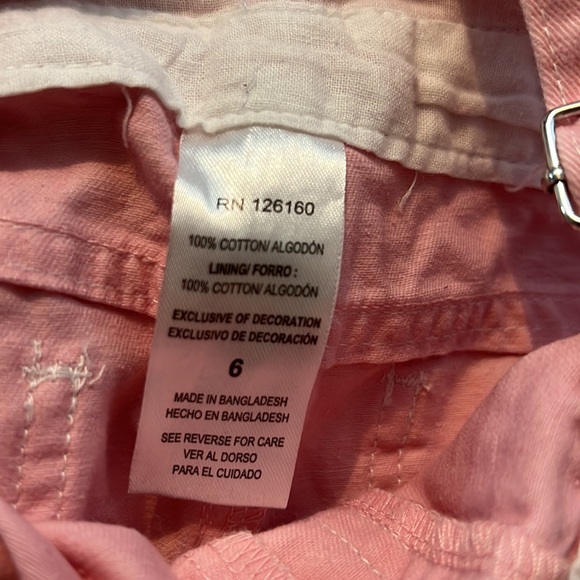 Girls Little Lass Bunny overalls size 6, great used condition sparkly shirt - Picture 9 of 10